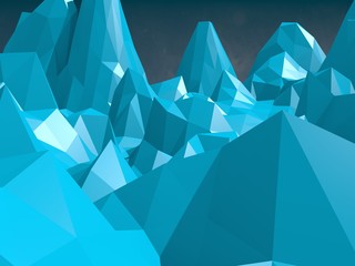 Obraz premium low polygonal landscape