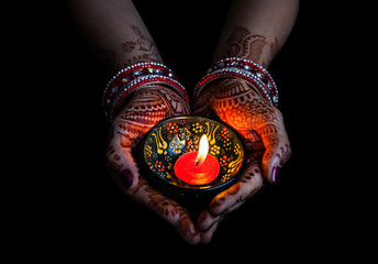 Naklejka premium Diwali celebration