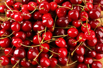 Fresh cherries background