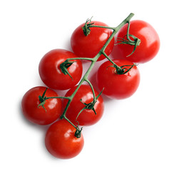 Cherry tomatoes isolated on white