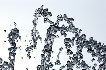 Obraz premium drops of the fountain in the sky