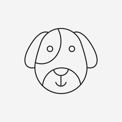 pet dog line icon