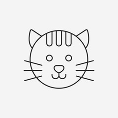 pet cat line icon