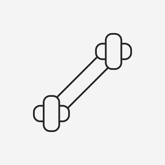 dog bone line icon