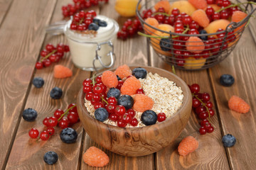 Muesli with berries
