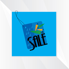 monsoon season sale concept vector illustration
