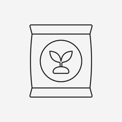 Fertilizer line icon