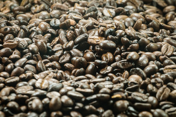 Coffee beans background
