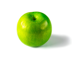 green apple isolated on white