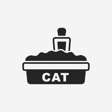 cat litter box icon