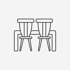 chair line icon