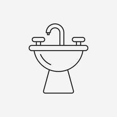 Obraz premium lamp line icon