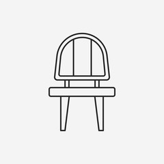 chair line icon