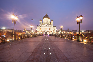 Cathedral of Christ the Savior from the Patriarchal bridge