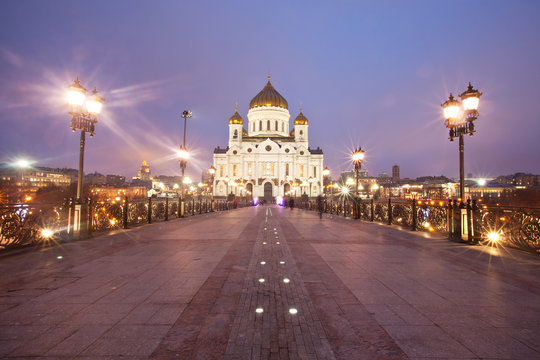 Cathedral of Christ the Savior from the Patriarchal bridge