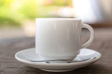 Coffee in white cup