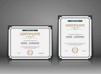 Vector certificate template.