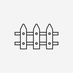 garden fence line icon