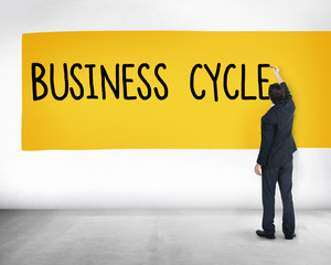 Business Cycle Income Profit Loss Recession Concept