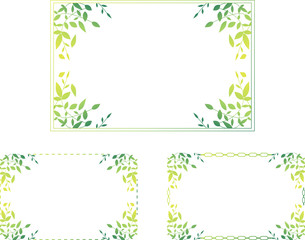 leaf frame set 