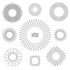 Vintage frames and design elements