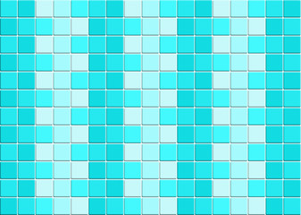 Blue tile wall