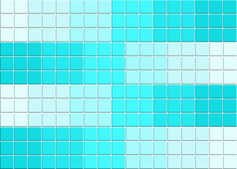 Fototapeta premium Blue tile wall