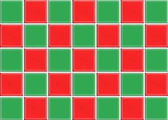 Green and Red tile wall texture background