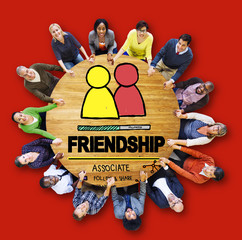 Friendship Group People Social Media Loyalty Concept