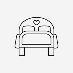 bed line icon