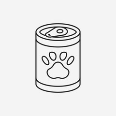 pet dog food line icon