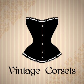 Vintage corset background