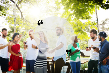 Blank Copy Space Holiday Quotation Mark Summer Concept