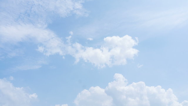 Blue Sky With White Clouds