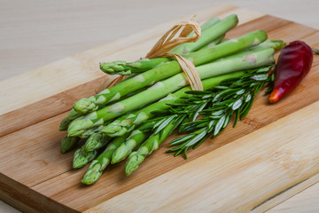 Raw asparagus