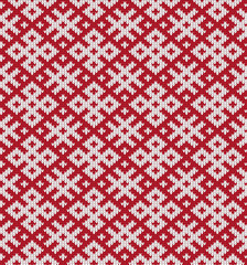 vector knitting seamless background: ornamental pattern