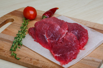 Raw beef