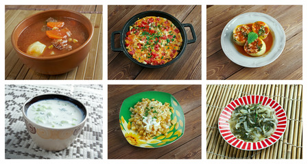 set oriental Turkish  cuisine.