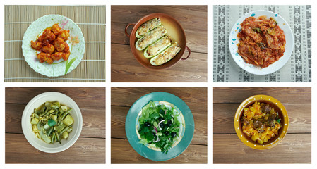 set oriental Turkish  cuisine.