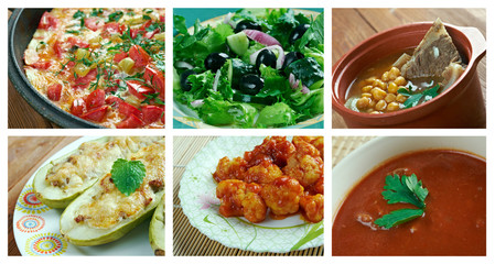 set oriental Turkish  cuisine.