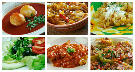 set oriental Turkish  cuisine.