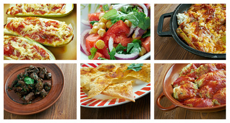 set oriental Turkish  cuisine.