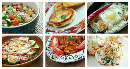set oriental Turkish  cuisine.