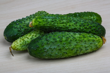 Fresh ripe cucumbers