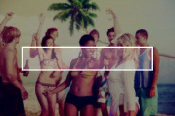 Summer Togetherness Friendship Vacation Bonding Concept