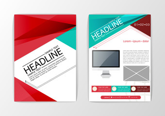 A4 Abstract modern  design background, Business brochure