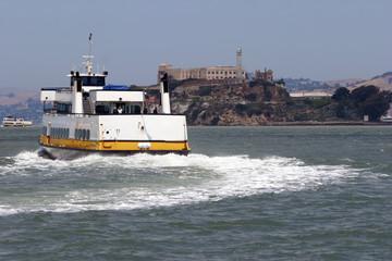 Obraz premium Alcatraz Island Ferry