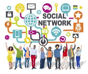 People Celebration Success Connection Communication Social Netwo