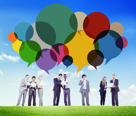 Business People Message Talking Communication Concept