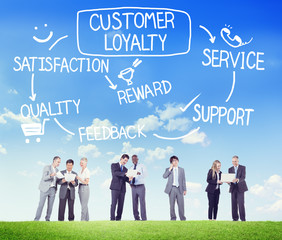 Customer Loyalty Satisfaction Support Strategy Concept